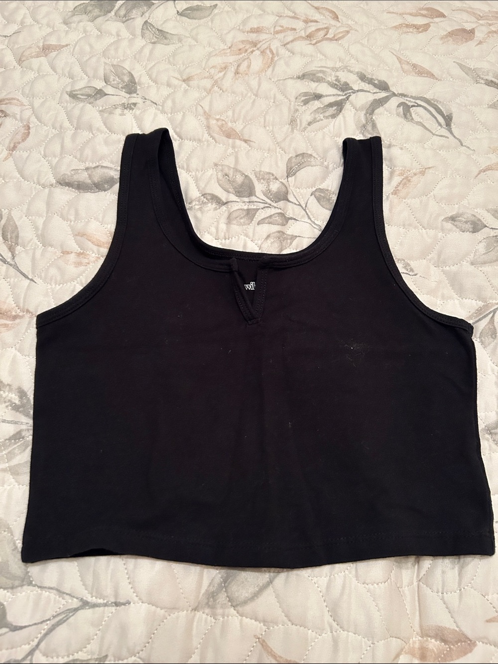 wild fable Black Cropped Tank Top